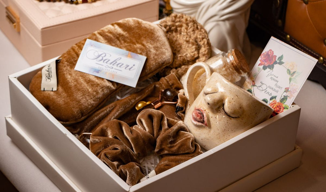 Wellness gift box on a table