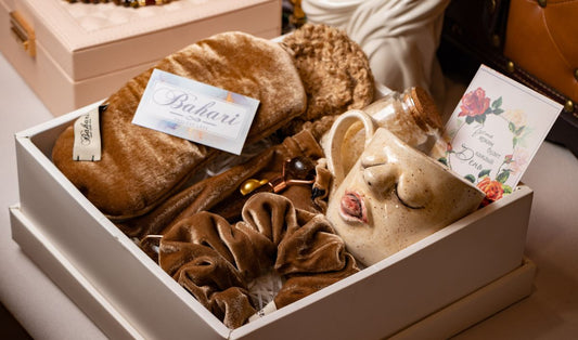 Wellness gift box on a table